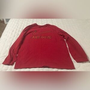 Nike Red Boy’s Long Sleeve Shirt